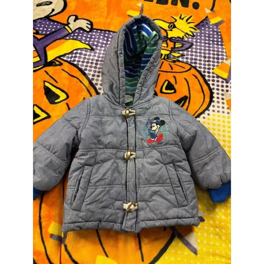 Disney Mickey Mouse Hooded Puffer Jacket 18-24m